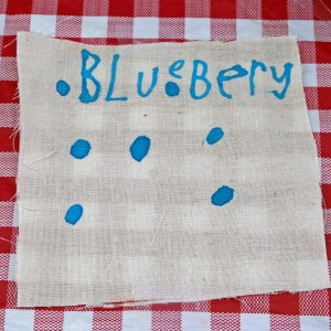 Blueberry Quilt Square, created by grandson of Steve & Evelyn Lucas
